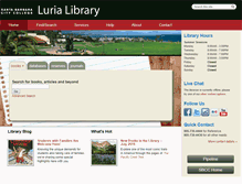 Tablet Screenshot of library.sbcc.edu